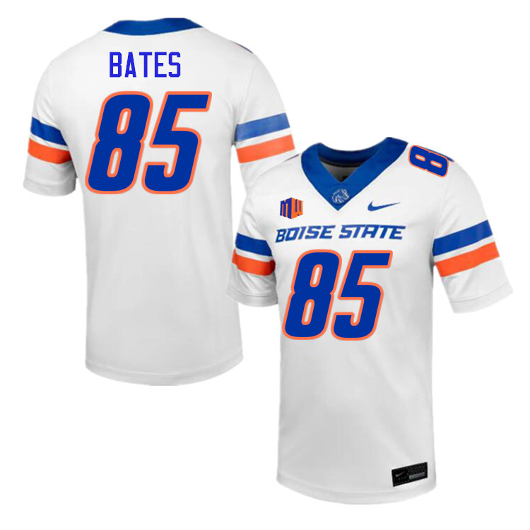 John Bates Jersey, Boise State Broncos #85 John Bates Football Jersey College Uniforms-White